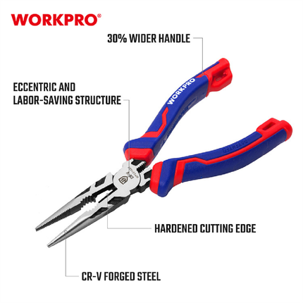 WORKPRO 6-inch 160mm Long Nose Pliers (WP231020)