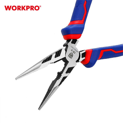 WorkPro 8-inch 200mm Long Nose Industrial Pliers (WP231021)
