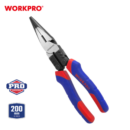 WORKPRO 8-inch 200mm Heavy Duty Industrial Long Nose Pliers (WP231088)