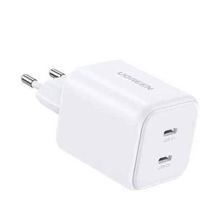شاحن UGREEN سريع بتقنية GaN ثنائي المنافذ USB-C بقدرة 45 واط، متعدد الألوان (الاتحاد الأوروبي) / X526