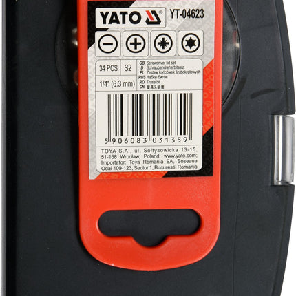 طقم راسيات براغي وبوكسات 34 قطعة ياتو