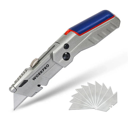 مشرط سجاد WORKPRO متعدد الاستخدامات من الألومنيوم القابل للطي والسحب | WP211011